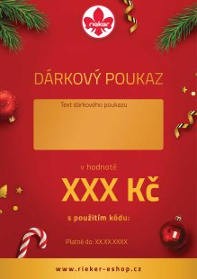 Dárkový poukaz vánoční červený
