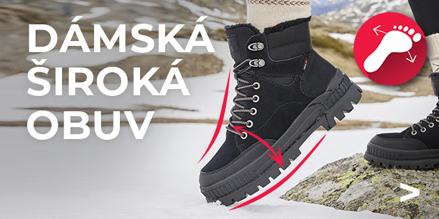 Dámská široká obuv