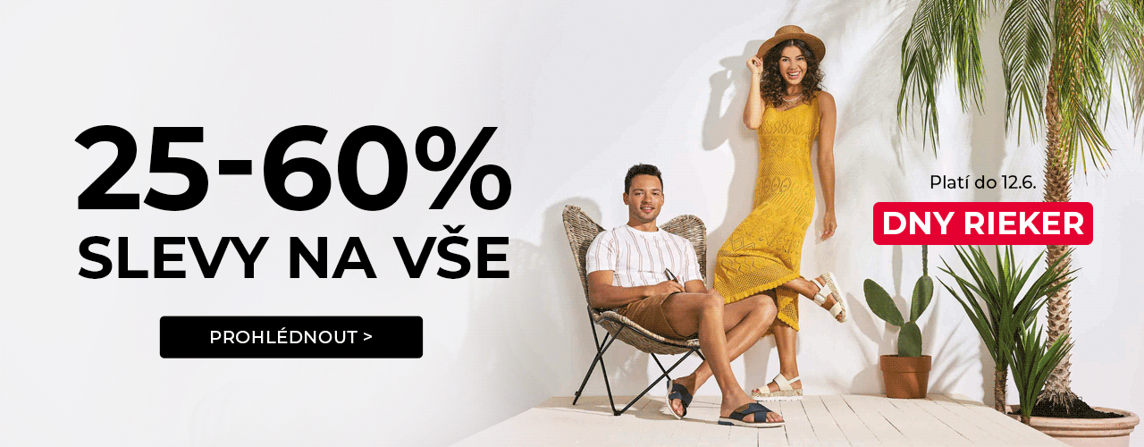 Dny Rieker: 25-60% na vše