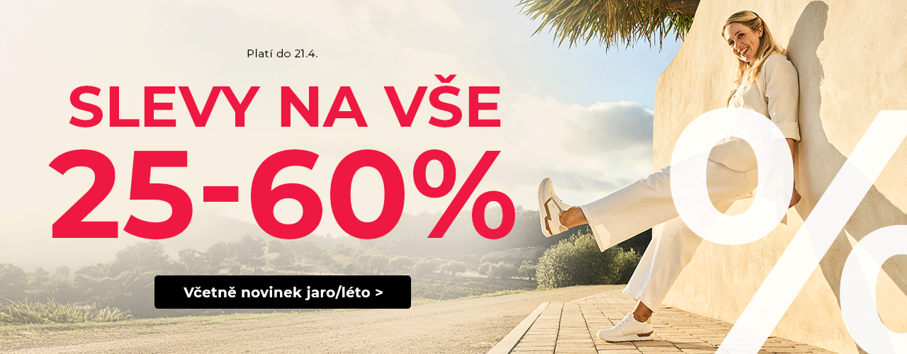 Slevy na vše 25-60% včetně novinek