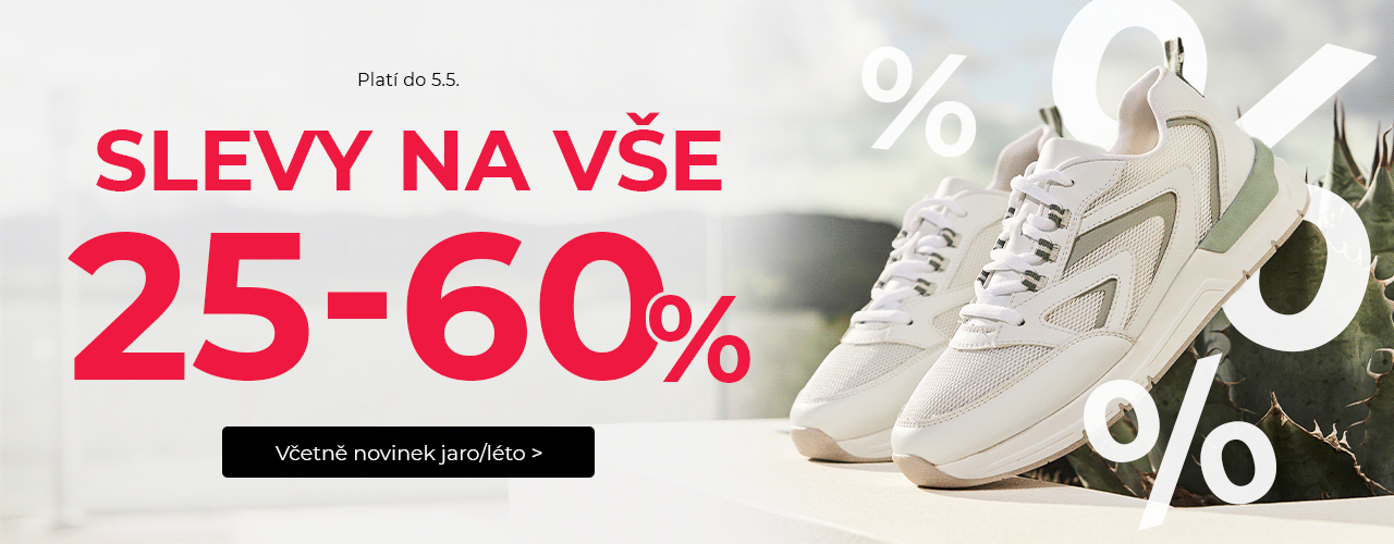 Slevy na vše 25-70% včetně novinek