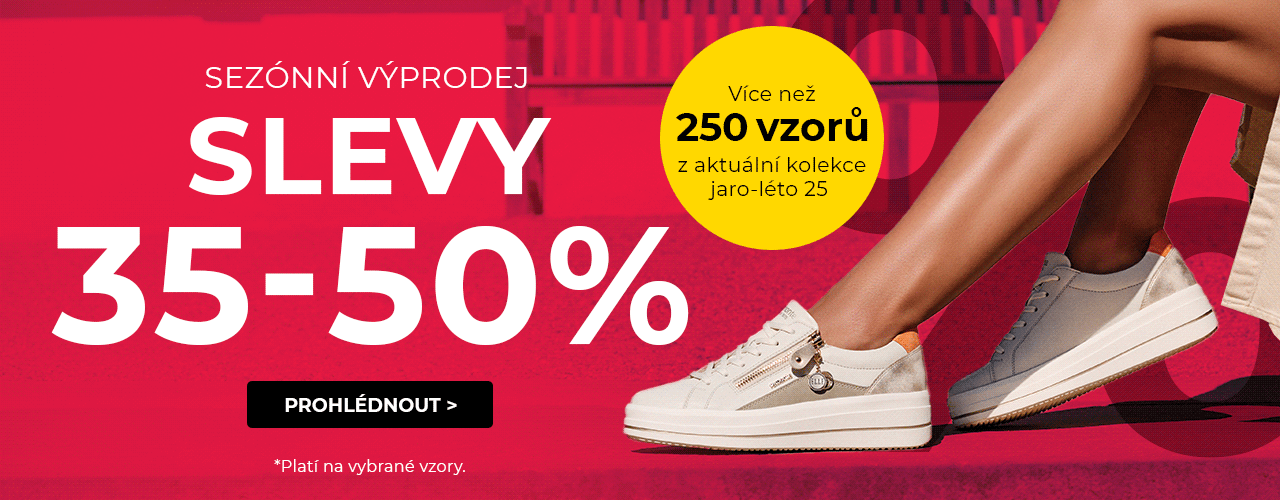 Sezónní výprodej: slevy 35-50%