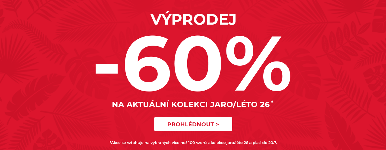Výprodej -60% na kolekci jaro/léto* Výprodej -60% na kolekci jaro/léto*