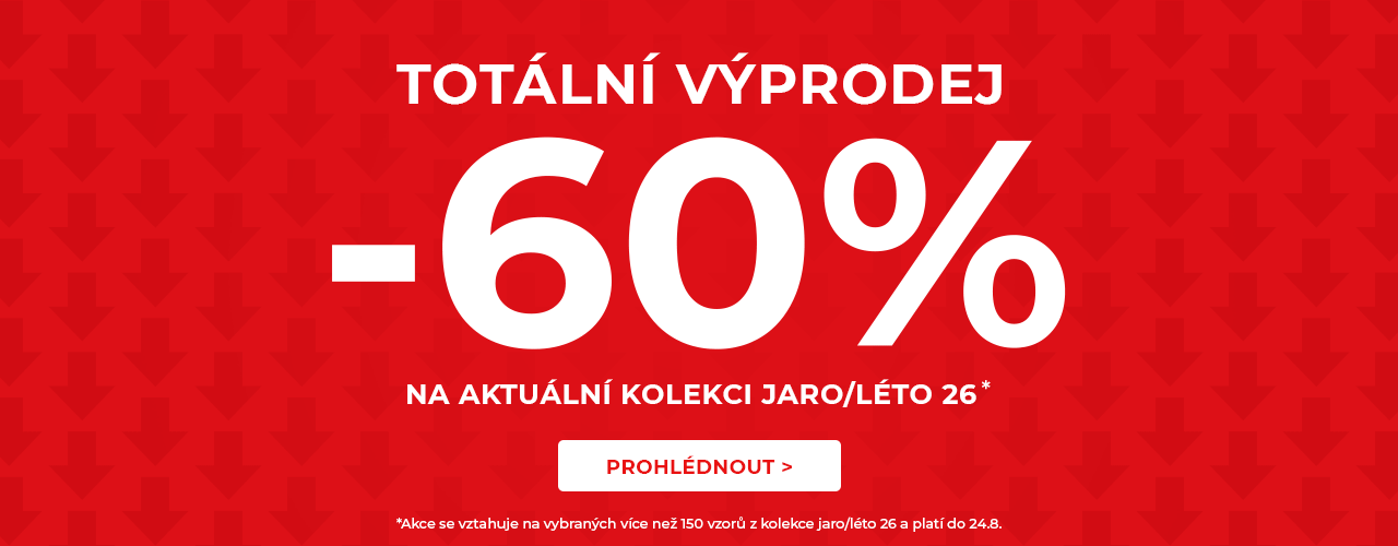 Totální výprodej -60% na kolekci jaro/léto* Totální výprodej -60% na kolekci jaro/léto*