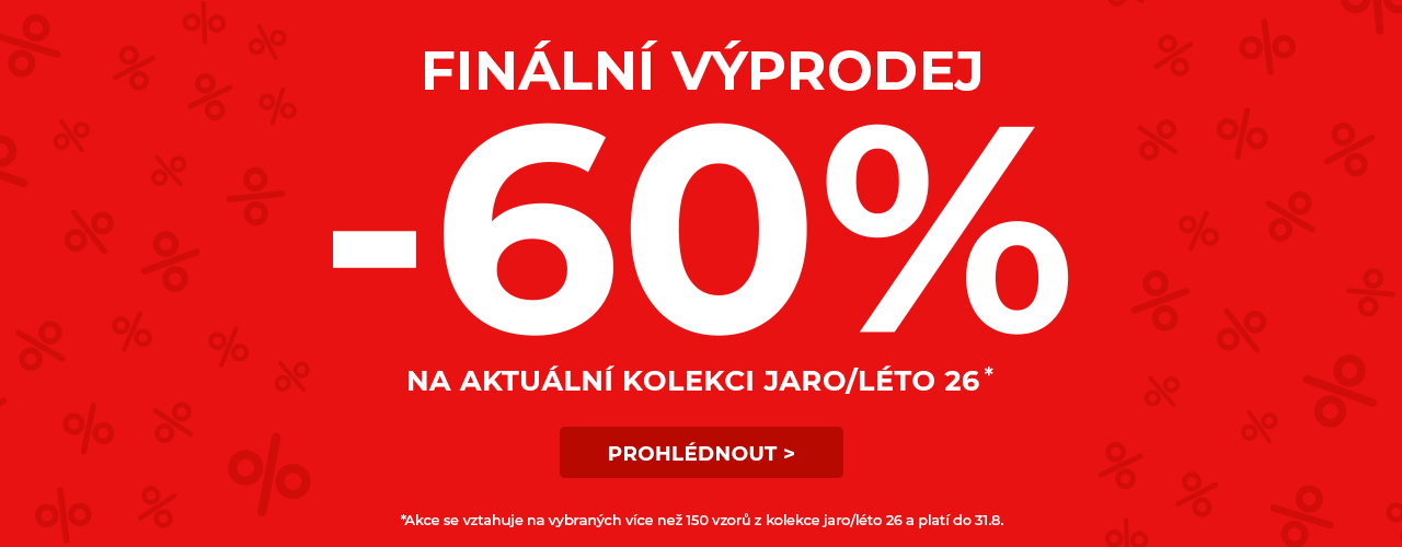 Finální výprodej -60% na kolekci jaro/léto* Finální výprodej -60% na kolekci jaro/léto*